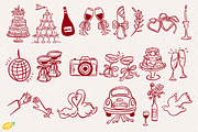 Hand Drawn Wedding PNG Clipart, a Decorative Illustration by LemonDesign (Thumbnail 3 of 4)