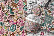 7 Ice Cream Seamless Patterns, a Pattern Graphic by BALABOLKA (Thumbnail 7 of 8)