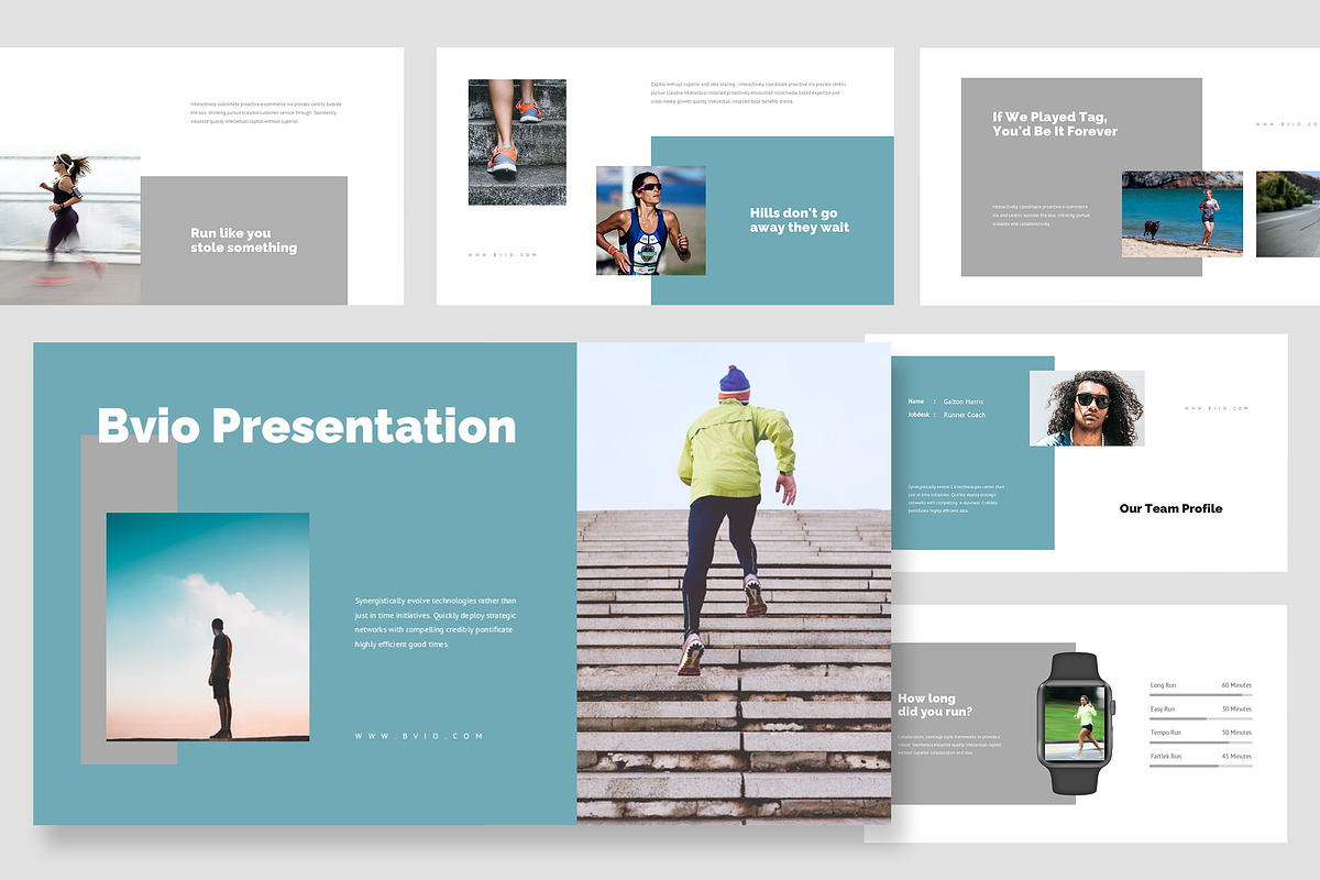 Bvio : Running Event Google Slides, a Presentation Template by Punkl Camp (Photo 1 of 16)