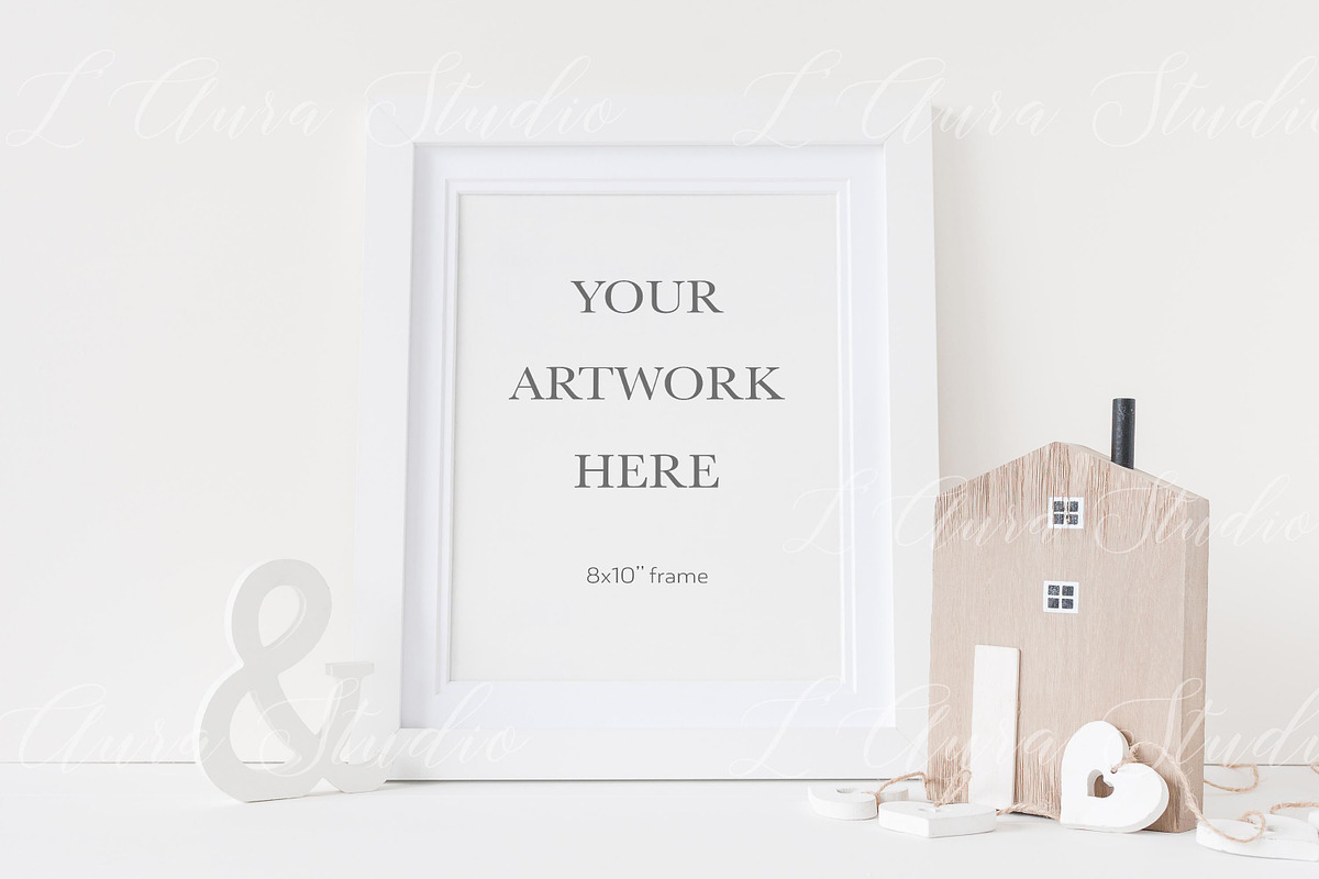 Nursery frame mockup bundle - 8x10'', a Print Template by L'Aura Studio (Photo 5 of 7)