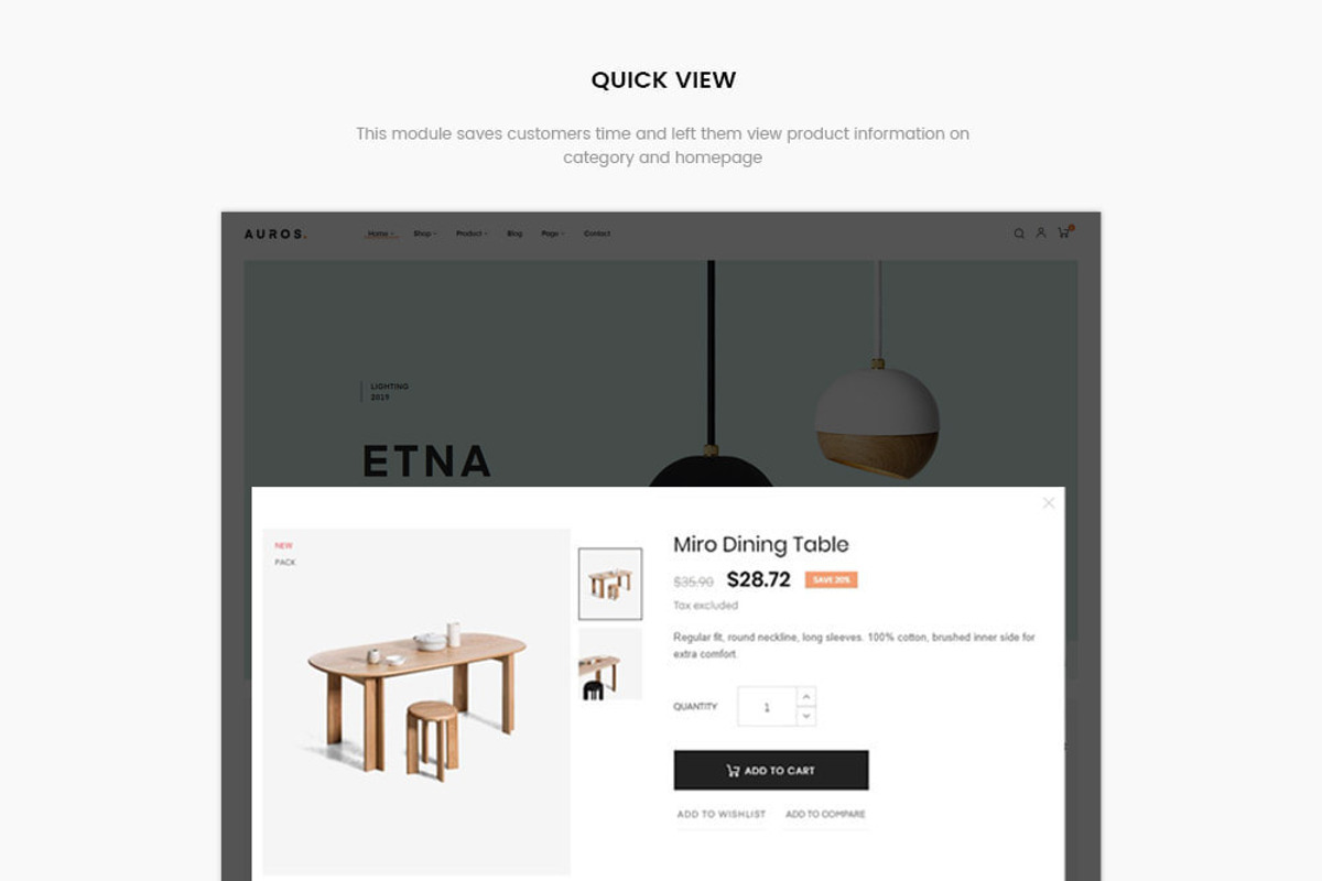 Auros - Furniture Home Prestashop, a Bootstrap Template by apollotran (Photo 9 of 10)