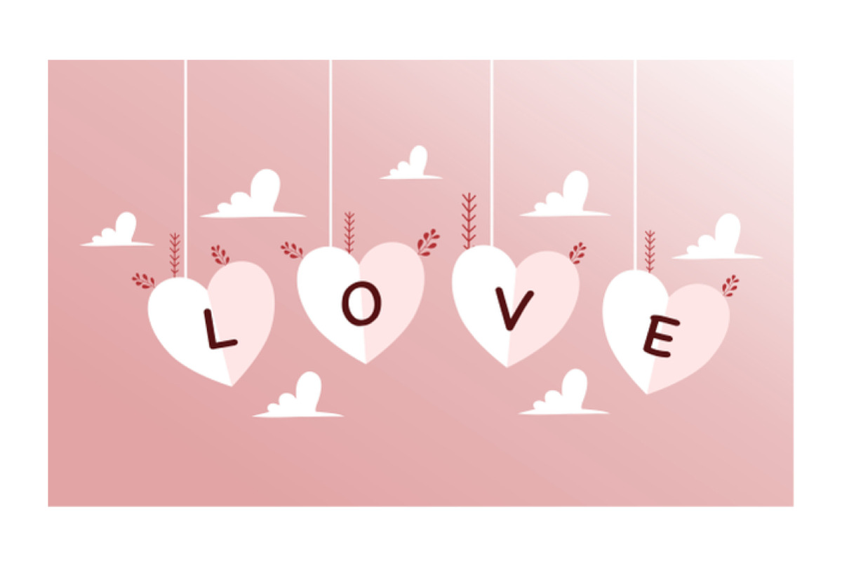Valentines background vector set, a Seasonal Illustration by foxndeer (Photo 3 of 4)