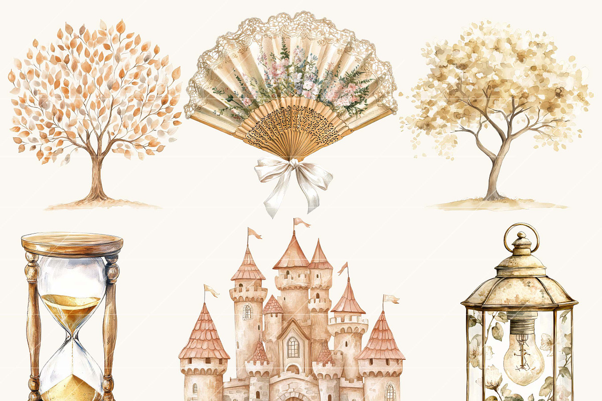 Watercolor Moon Princess Clipart, a Person Illustration by SparkyDesignsUS (Photo 4 of 9)
