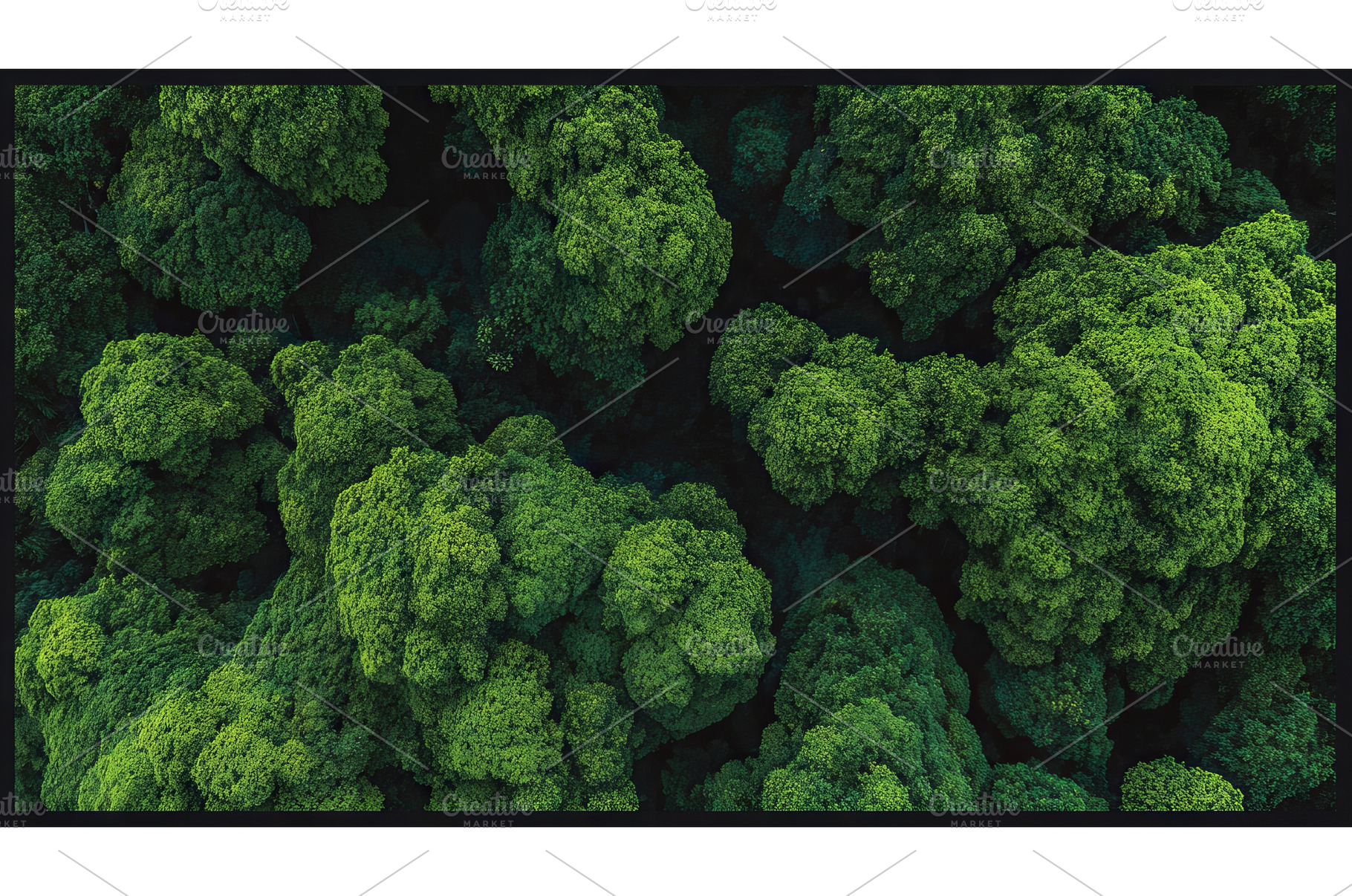 View from above of a vibrant green, a Nature Photo by ZinetroN