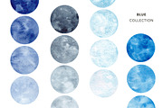 Watercolor Circles. Textures, frames, a Texture Graphic by Olga Olmix (Thumbnail 2 of 6)