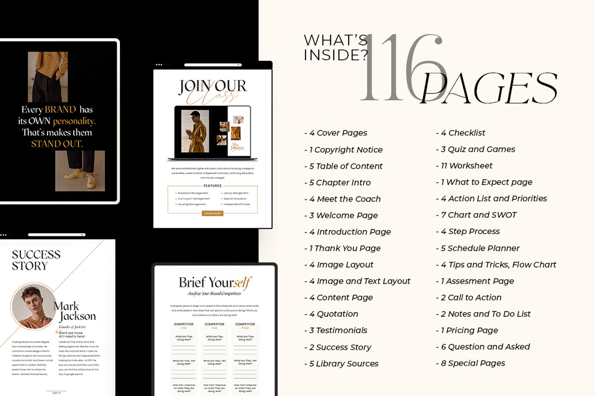 SALE Branding Workbook Creator CANVA, a Magazine Template by Eviory (Photo 2 of 43)