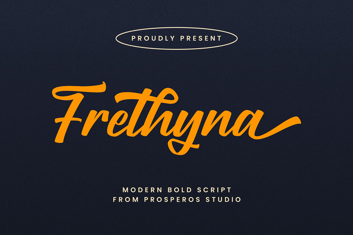 Frethyna - Script Font, a Script Font by prps.std (Photo 1 of 8)