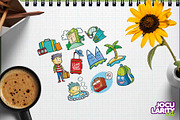 Cute Traveling Cartoon Illustrations, an Object Illustration by Jocularity Art (Thumbnail 2 of 3)