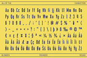 Blonden Rounded Rough, a Sans Serif Font by Craft Supply Co. (Thumbnail 8 of 8)