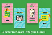 Summer Ice Cream Instagram & Canva, a Social Media Template by Attype (Thumbnail 4 of 4)