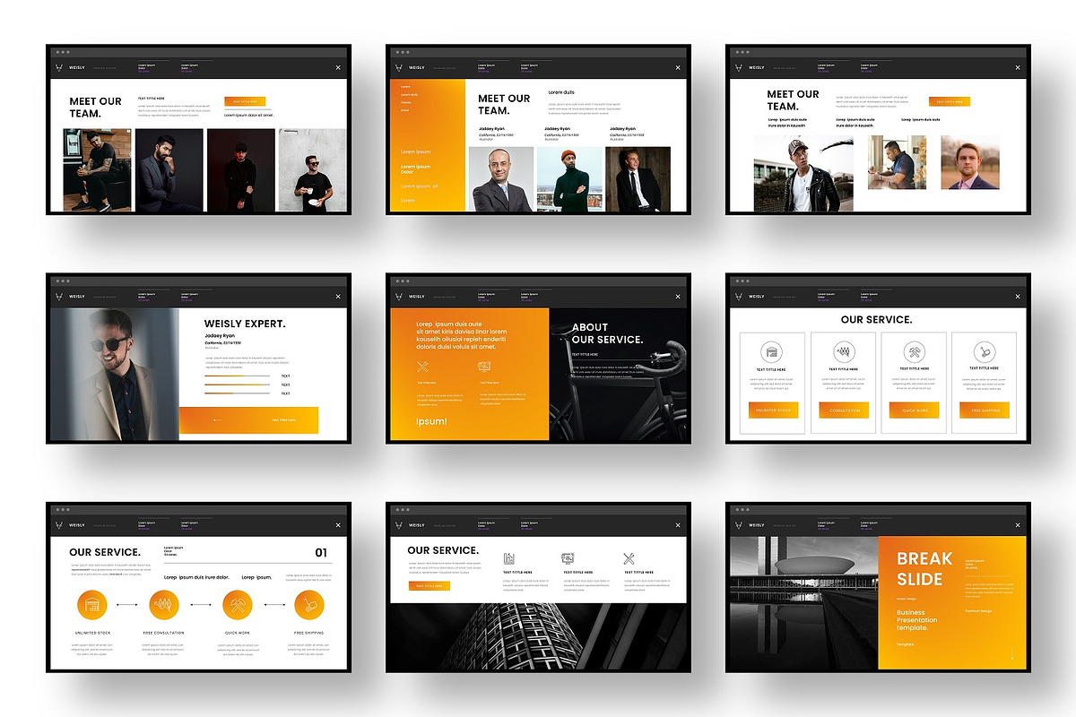 Weisly – Business PowerPoint, a Presentation Template by Dens Creative Studio (Photo 3 of 6)