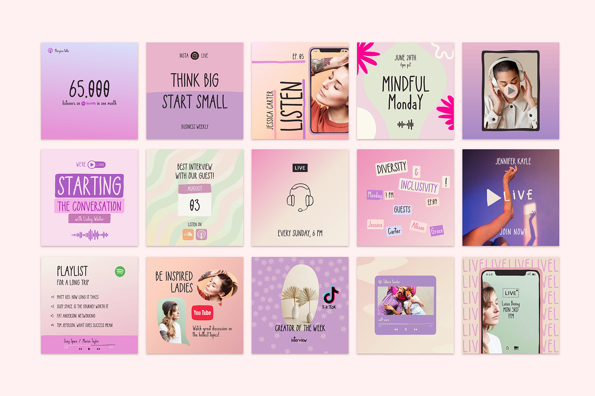 Podcast and Live Instagram Creator, a Social Media Template by Sparrow & Snow (Photo 18 of 19)