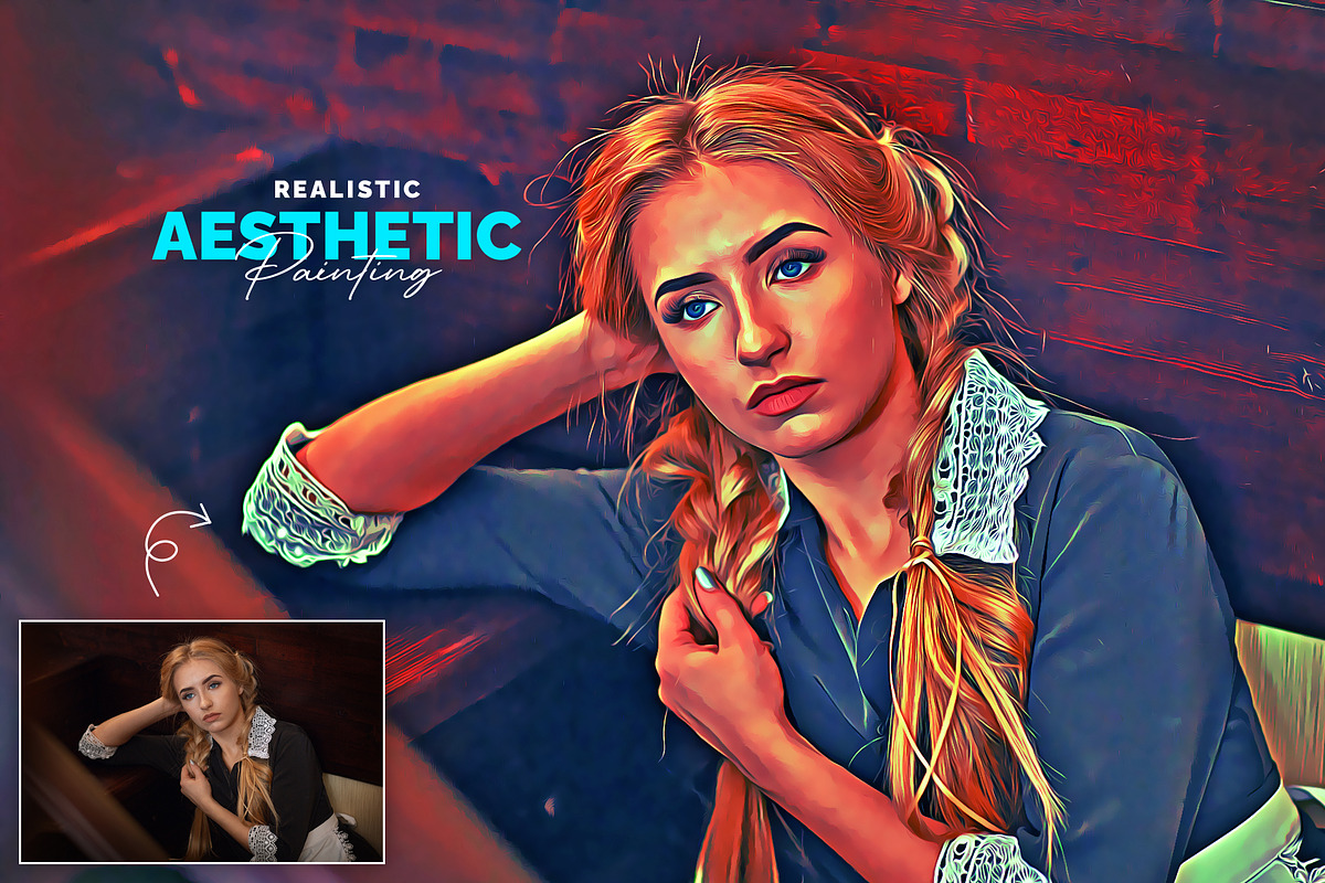 Realistic Asthetic Painting, an Action Add-On by U_Design (Photo 9 of 9)