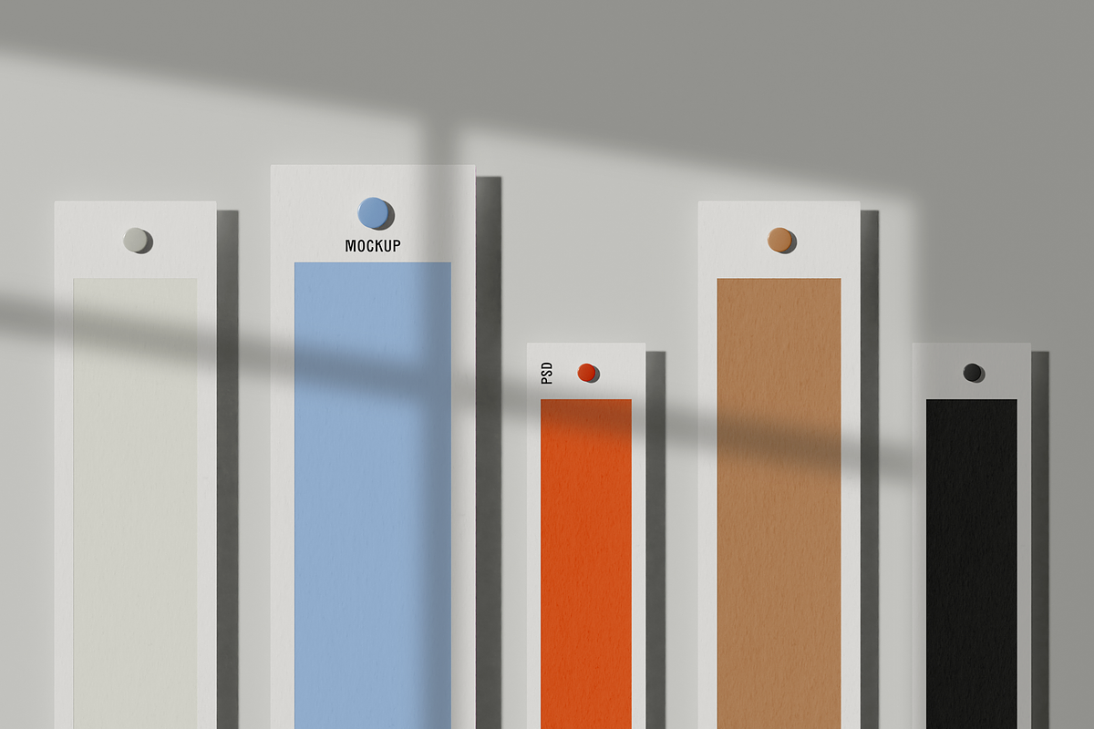Hanging Color Palette Mockup, an Advertising Mockup by Xtrahive