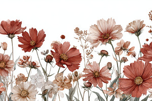 Flowers in a simple pattern design, a Photo by Beautiful things