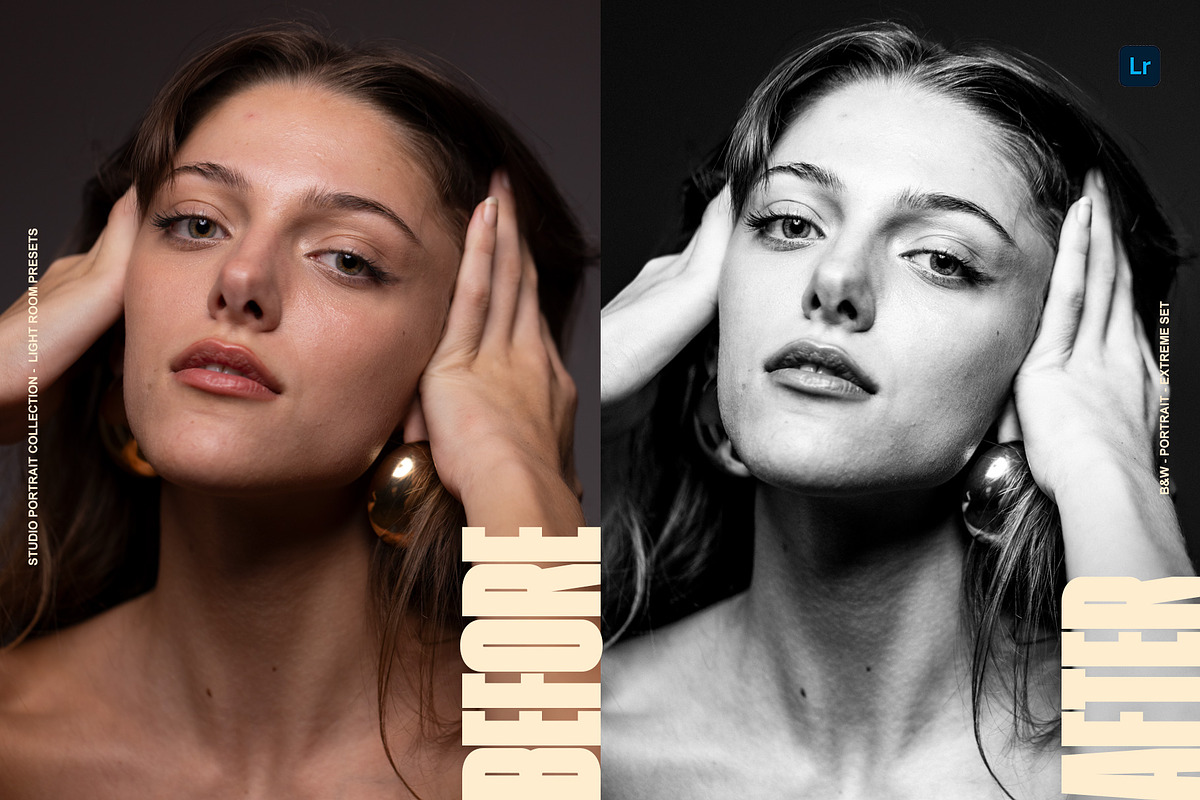 B&W Classic Portrait LR Presets, a Preset Add-On by Lumière Noire Studio (Photo 3 of 8)