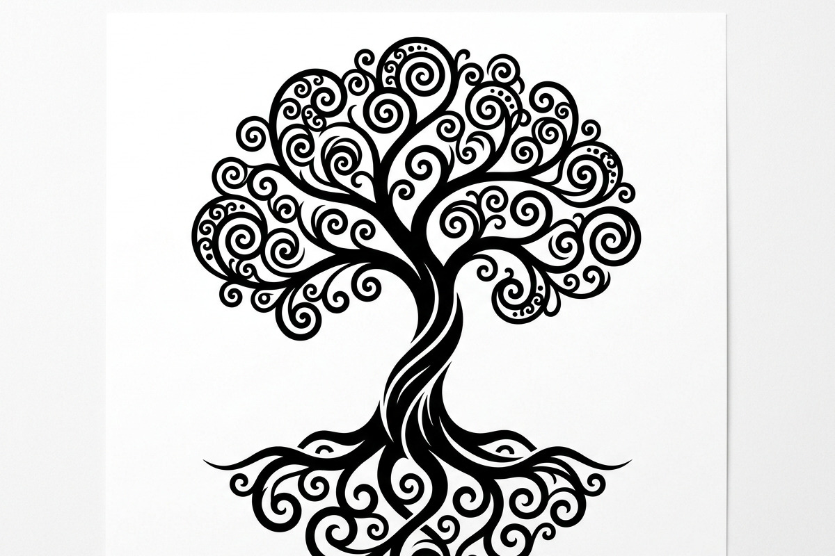 Elegant dream tree silhouette design, a Healthcare Illustration by Amazin_art (Photo 38 of 43)