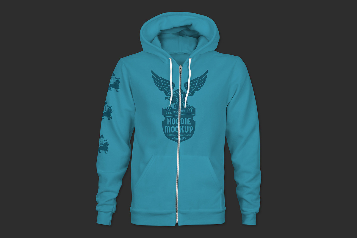 Men's Hoodie Mockup Templates, a Hoody Mockup by TheVectorLab (Photo 5 of 15)