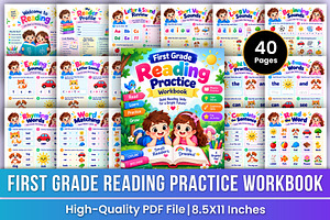 First Grade Reading Practice book