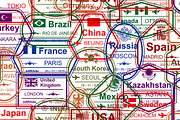 Travel Visa Stamps + pattern, a Graphic by Volyk (Thumbnail 4 of 4)