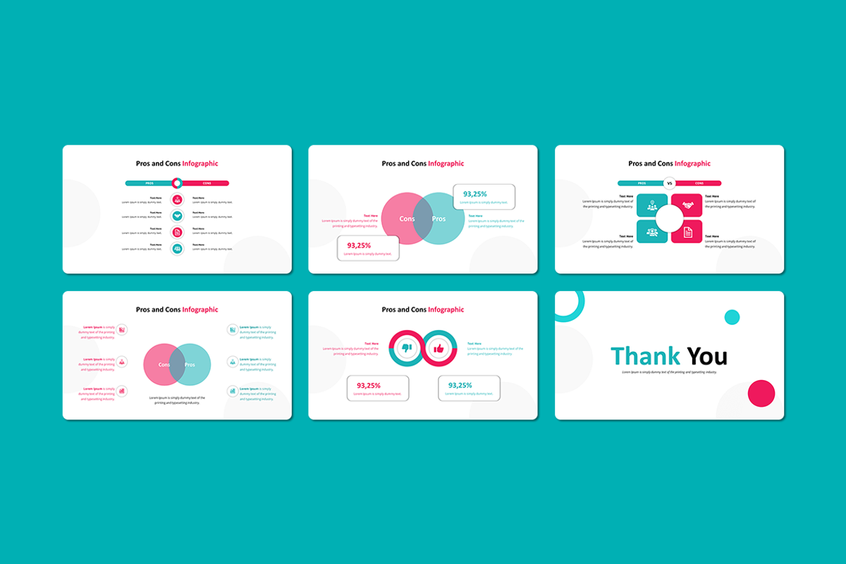 Pros & Cons Infographic GoogleSlides, a Presentation Template by QR Design Studio (Photo 3 of 3)