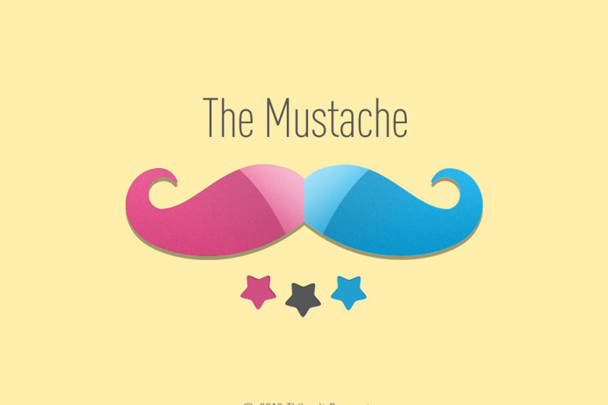 The Mustache, a Graphic by Trookeye Design