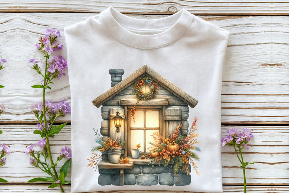 Fall Farm Autumn Watercolor Clipart, an Illustration by Rose Art (Photo 5 of 9)