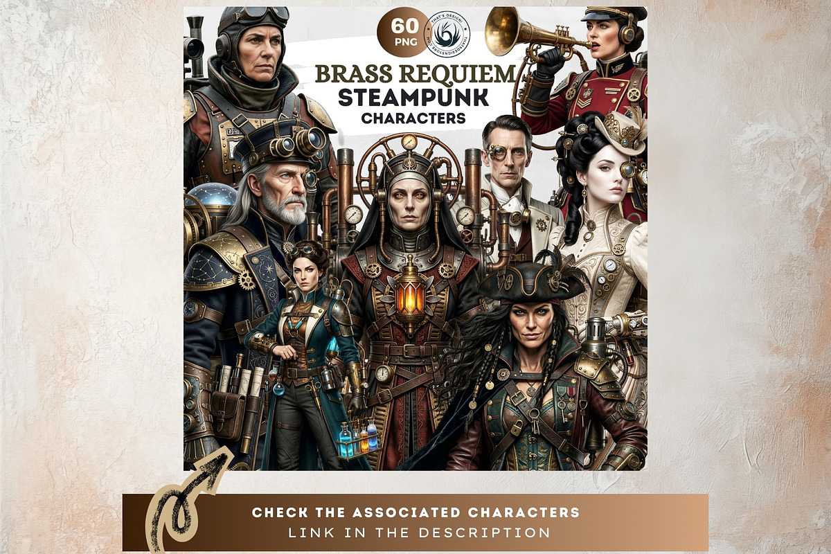 Brass Requiem Steampunk Backdrops V2, a Background Graphic by ThatsDesignArt (Photo 11 of 12)