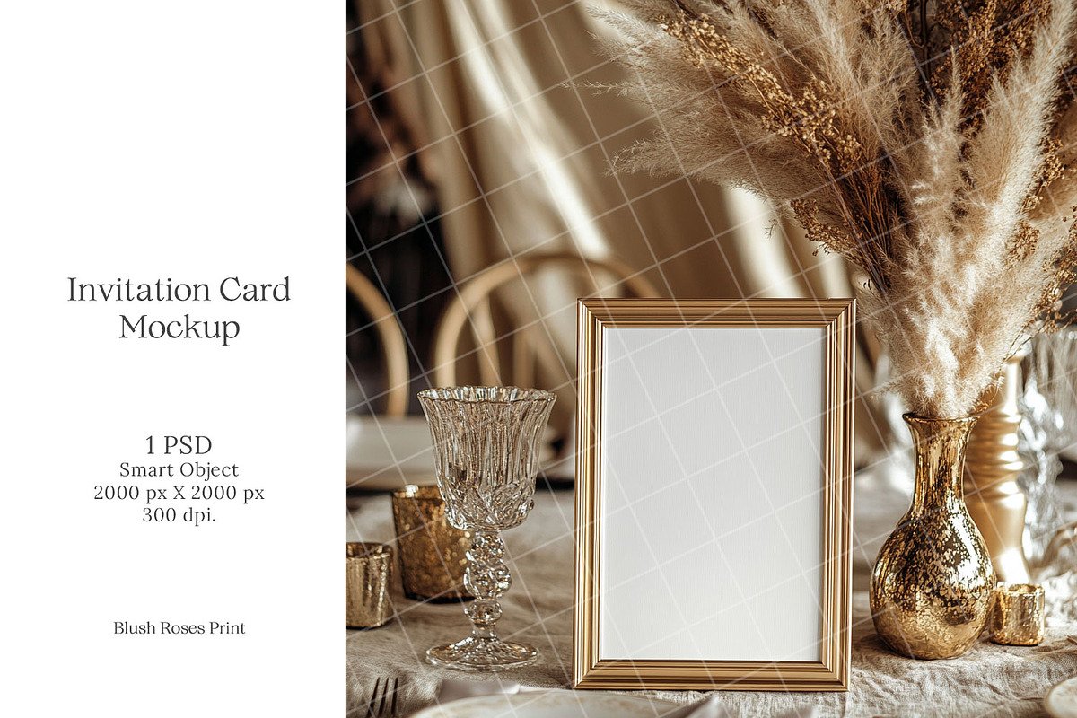 Boho 8x10 table sign number mockup, an Advertising Mockup by Blush Roses Print (Photo 1 of 8)