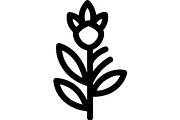 Cute Flower Silhouette Mega, an Object Graphic by Creativeshirt (Thumbnail 7 of 12)