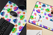 cartoon cute space set + patterns, a Pattern Graphic by ChubbyBunny Art (Thumbnail 3 of 12)