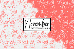 November Pattern Brushes Procreate