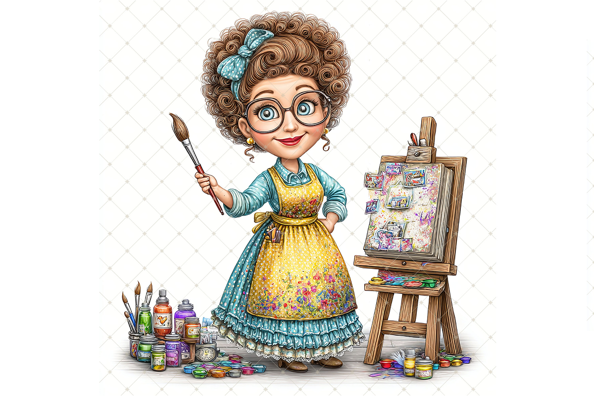 Artist Clipart JPG, a Person Illustration by Memories By Lea (Photo 10 of 19)