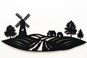 Dutch Windmill Field Set, an Illustration by jahid234 (Thumbnail 5 of 10)