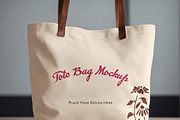 Leather Handle Tote Bag Mockup, a Merchandise Mockup by 3djagan (Thumbnail 4 of 4)