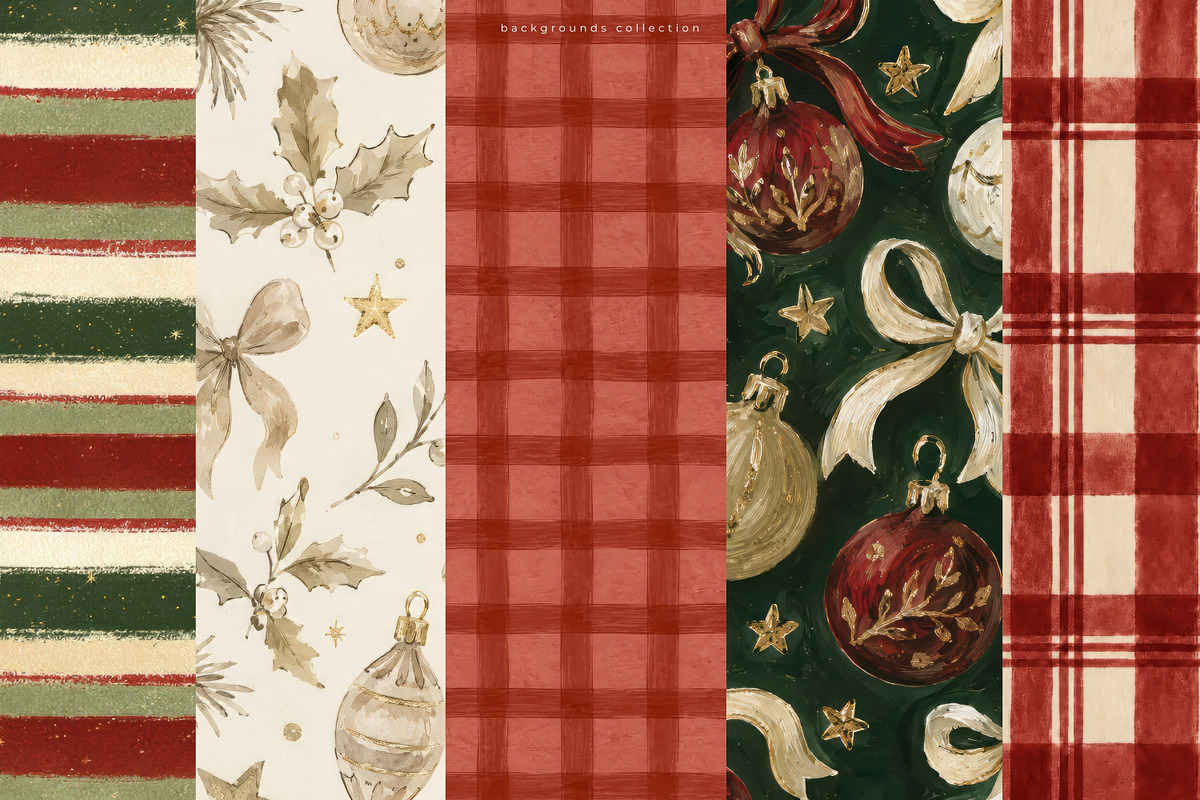 100 Christmas Backgrounds, a Background Graphic by PeDe Designs (Photo 11 of 18)