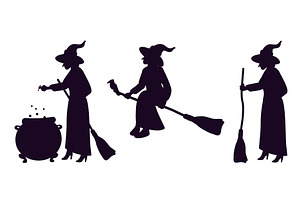 Witch preparing magic potion and, a Person Illustration by Vectorbuum