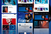 Frame - Photography Website, an UI Kit Template by Ahmed Rubel (Thumbnail 8 of 8)