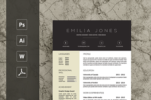 Professional Resume Template / CV Te