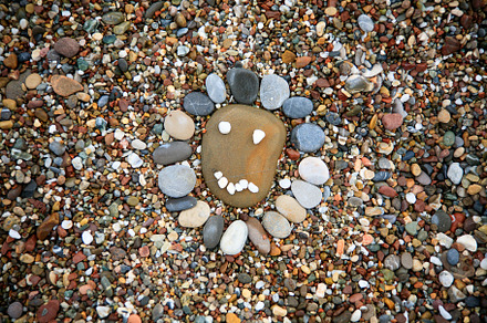 Sea stones background, an Abstract Photo by Artsaba Family
