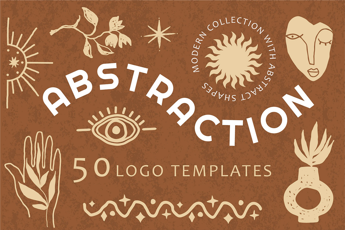 50 ABSTRACTION  Logo Templates, a Branding & Logo Template by Katya_lu (Photo 1 of 15)