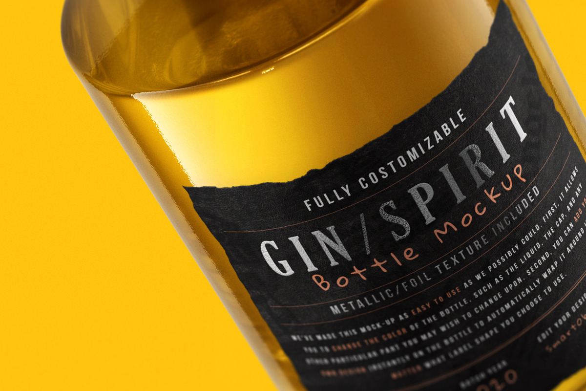 Gin/Spirit Bottle Mockup, a Product Mockup by HexenDesigns (Photo 14 of 14)