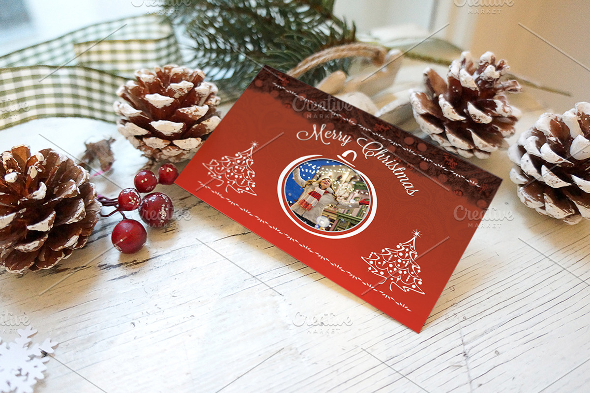 Christmas Greeting Card, a Card Template by Minimalist Studio (Photo 3 of 3)