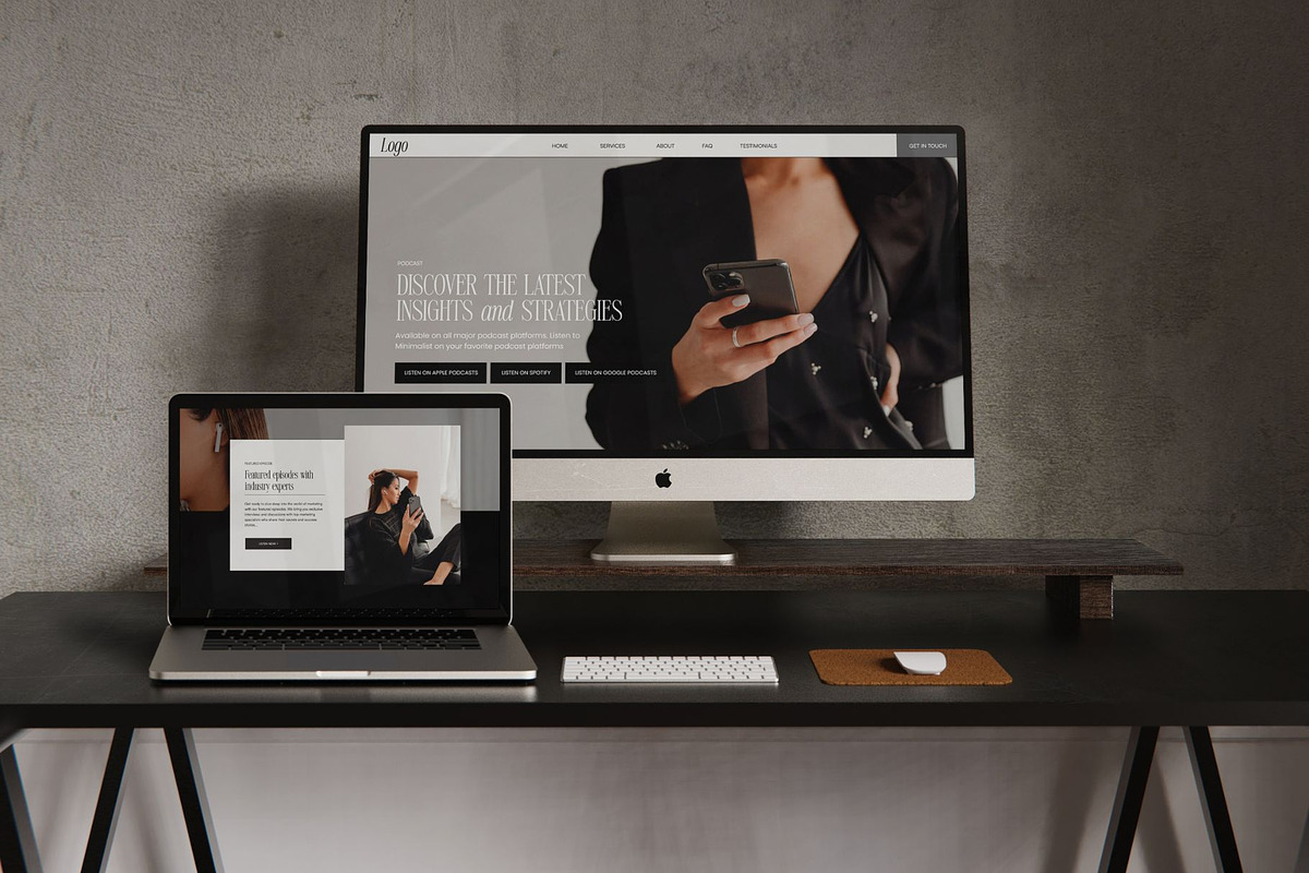 Showit Podcast page Add on, a Landing Page Template by Digital&Chic (Photo 4 of 6)