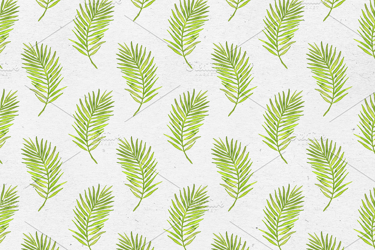 Greenery. Watercolor set, a Decorative Illustration by Maria's little shop (Photo 6 of 7)