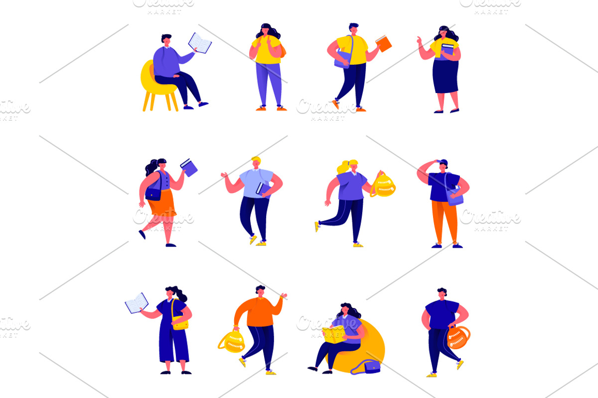Bundle People Character Creator Kit, a Person Illustration by alexdndz