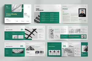 Case Study Booklet Template, a Brochure Template by NorthPeak