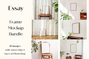 Photo Frame Mockups, a Print Template by LOPEstudio