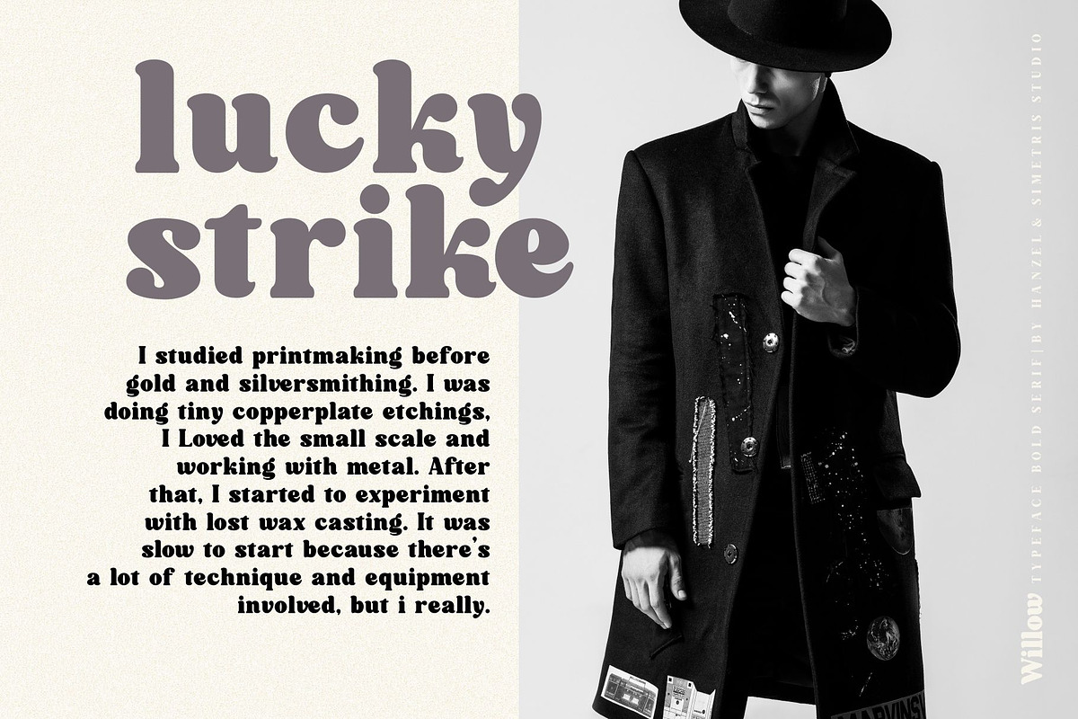 Willow. Typeface Bold Serif preview 4