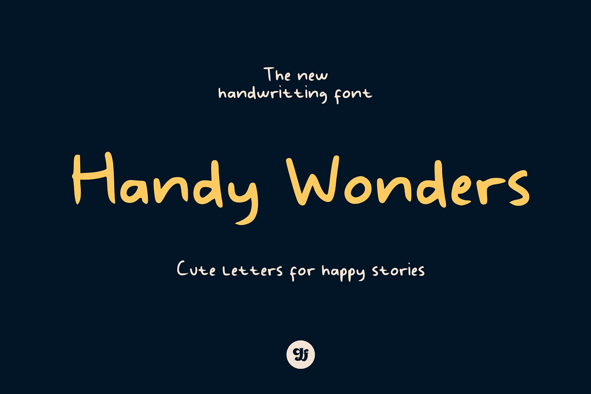 Handy Wonders - Handwritting Font, a Handwritten Font by Graphicfresh (Photo 1 of 10)